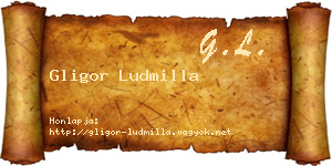 Gligor Ludmilla névjegykártya